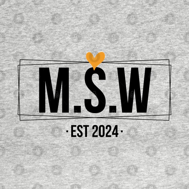 msw est 2024 by Pharmacy Tech Gifts